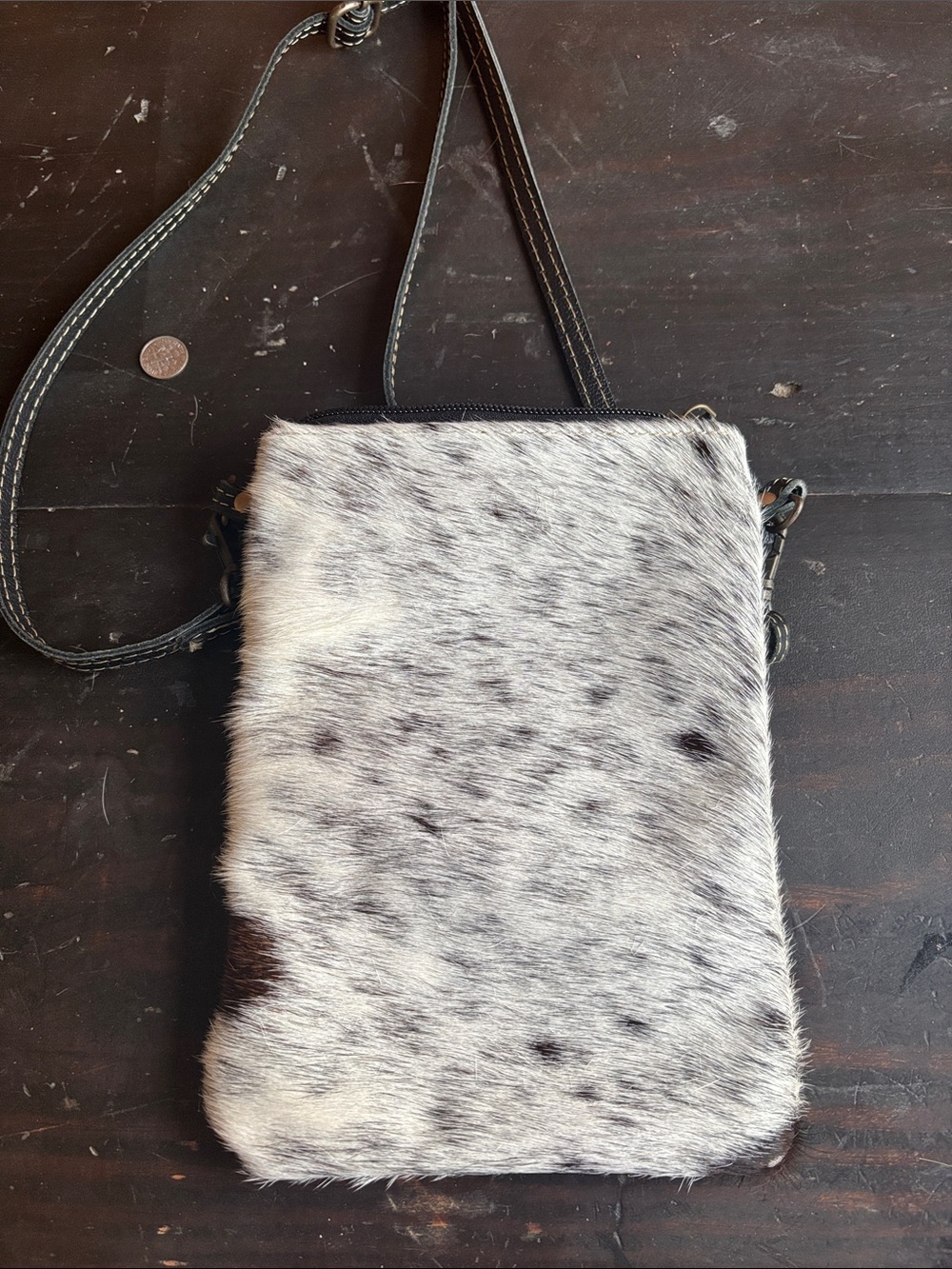 Myra bag cowhide crossbody adjustable